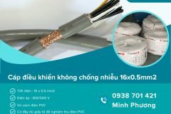 Cáp điều khiển không chống nhiễu 16x0.5mm2 hàng sẵn kho Đà Nẵng, Hà Nội, HCM