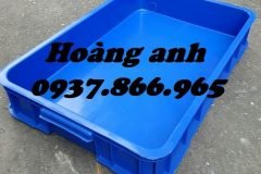 Thùng nhựa nguyên sinh có nắp, thùng nhựa đặc, sóng nhựa bít cao 10cm