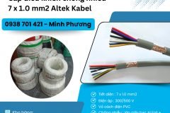 Cáp điều khiển có lưới chống nhiễu 7x1.0mm2 giao ngay Hồ Chí Minh, Bình Dương
