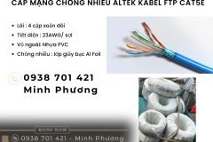Cáp mạng chống nhiễu ftp cat6 Altek Kabel Đà Nẵng, Đắk Lắk, Gia Lai