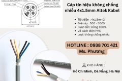 Cáp tín hiệu không chống nhiễu 4x1.5mm Altek Kabel Đà Nẵng, Hồ Chí Minh, Hà Nội
