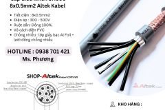 Cáp điều khiển SH500 8x0.5mm2 Altek Kabel Đà Nẵng, Hà Nội, Hồ Chí Minh