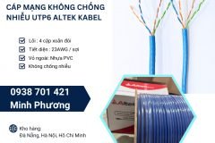 Cáp mạng không chống nhiễu utp6 Altek Kabel sẵn kho Đà Nẵng, Hà Nội, Hồ Chí Minh