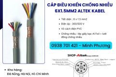 Cáp điều khiển có lớp chống nhiễu 6x1.5mm2 Altek Kabel Phú Yên, Gia Lai, Huế