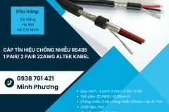 Cáp tín hiệu chống nhiễu RS485 1 Pair/ 2 Pair 22AWG – Giá tốt,sẵn kho,giao nhanh
