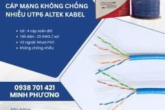 Cáp mạng không chống nhiễu UTP6 Altek Kabel – Gía tốt, hàng sẵn kho
