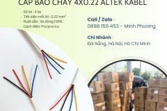 Cáp báo cháy 4x0.22mm2 Altek Kabel Đà Nẵng, Hà Nội, Quảng Ngãi
