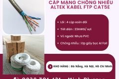 Cáp mạng chống nhiễu Altek Kabel FTP cat5e Hà Nội, Bình Định, Quảng Bình