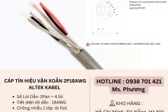 Cáp tín hiệu vặn xoắn 2P18AWG Altek Kabel Đà Nẵng, Hà Nội, Hồ Chí Minh
