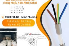 Cáp điều khiển không lưới chống nhiễu 4 lõi Altek Kabel Đắk Lắk, Bình Định, Phú