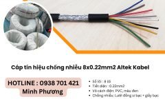 Cáp tín hiệu chống nhiễu 8x0.22mm2 Altek Kabel giao ngay Đà Nẵng, Hà Tĩnh, Thanh