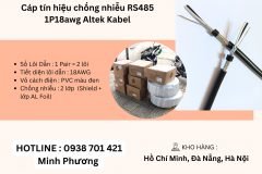 Cáp tín hiệu chống nhiễu RS485 1p18awg Altek Kabel Đà Nẵng, Quảng Bình