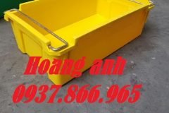 Thùng nhựa đặc có quai sắt, thùng có quai sắt giá rẻ, thùng đặc có