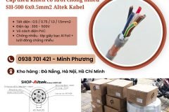 Cáp điều khiển có lưới chống nhiễu SH-500 6x0.5mm2 Altek Kabel Hà Nội, Huế