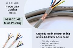 Cáp điều khiển có lưới chống nhiễu 4x1.0mm2 Altek Kabel Hà Nội, Đà Nẵng, Huế