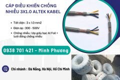 Cáp điều khiển chống nhiễu 3x1.0 Quãng Bình, Quảng Nam, Thanh Hóa