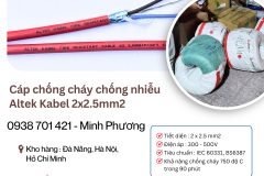 Cáp chống cháy chống nhiễu Altek Kabel 2x2.5mm2 tại ĐÀ NẴNG – HÀ NỘI – HỒ CHÍ MI