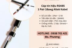 Cáp tín hiệu RS485 1 Pair 18awg Altek Kabel tại Đà Nẵng, Hà Nội, Hồ Chí Minh