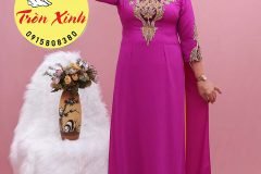 Áo dài sui gia size lớn – trang nhã, sang trọng