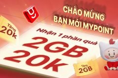 Nhận ngay 2GB hoặc 20k khi đăng ký ứng dụng MyPoint