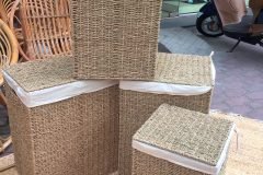 Giỏ đựng đồ mây tre đan hình vuông