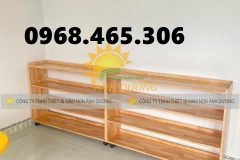 Kệ gỗ mầm non, kệ montessorie mầm non, kệ nhà trẻ mẫu giáo