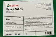 Dầu Thủy Lực Castrol Hyspin AWS 46 Chính hãng, Giá Tốt