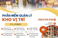 Phần mềm quản lý kho hàng theo vị trí, sử dụng mã vạch nhập xuất