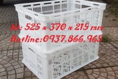 Rổ nhựa HPDE, sóng nhựa hở, sọt nhựa tại Long Biên, sọt đựng nông sản