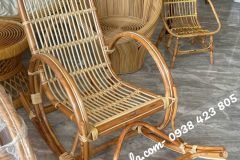 Ghế bập bênh mây tự nhiên nhỏ gọn giá rẻ