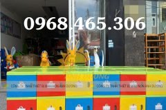 Tủ nhựa đựng cặp balo mầm non, tủ cặp nhựa mầm non