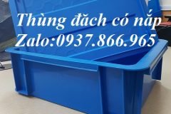 Thùng b7 chất lượng tốt, thùng nhựa đặc nguyên sinh, thùng công nghiệp