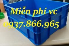 Thùng nhựa dùng xưởng kim khí, thùng đặc b8, khay nhựa b8 kèm nắp