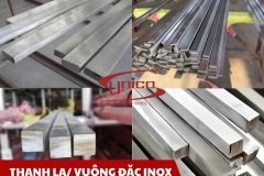 Thanh la/ Vuông đặc inox 316L/ 430 - Unico Steel
