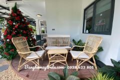 Bàn ghế mây tre đan tự nhiên