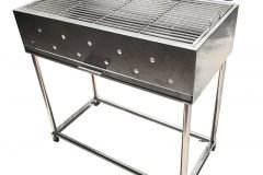 Lò nướng than hoa inox ngoài trời chân tháo rời