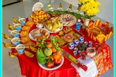 Mâm Cúng Khai Trương Trọn Gói Kèm Tháp Bánh Bao Tại Cần Thơ.