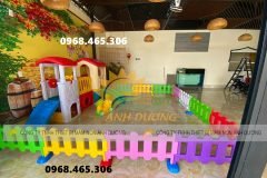 Hàng rào nhựa trẻ em, hàng rào nhựa lắp ghép nhiều màu
