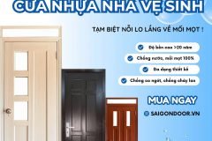 Cửa nhựa Đài Loan cho nhà vệ sinh: Giải pháp bền bỉ, tiết kiệm và thẩm mỹ