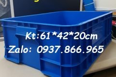 Thùng nguyên sinh có nắp, khay nhựa cao 20 co nắp đậy, bán thùng nhựa