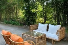 Bàn ghế sofa giả mây