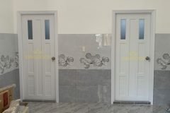 Giá cửa nhựa đài loan tại Quận 3 - Mẫu cửa nhựa giả gỗ..