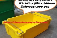 Thùng nhựa nguyên sinh có quai sắt tại Long Biên , giá thùng nhựa, khay