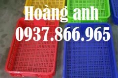 Sọt đựng rau củ trong siêu thị, sóng nhựa, bán sọt nhựa cao 10 toàn qu