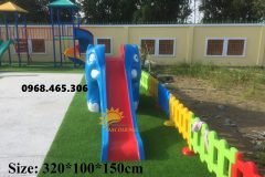 Cầu trượt con voi nhựa composite siêu bền trẻ em