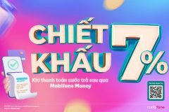 MobiFone Money: Chiết khấu 7% khi thanh toán cước trả sau