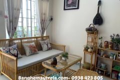 Sofa mây tự nhiên phòng khách kiểu đơn giản