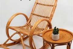 Ghế bập bênh mây tre đan nhỏ gọn