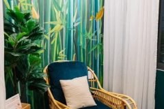 Ghế mây tự nhiên cho nail spa