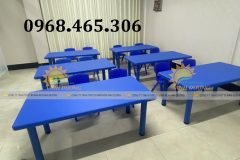 Bàn chữ nhật mầm non, bàn nhựa mầm non nhập khẩu